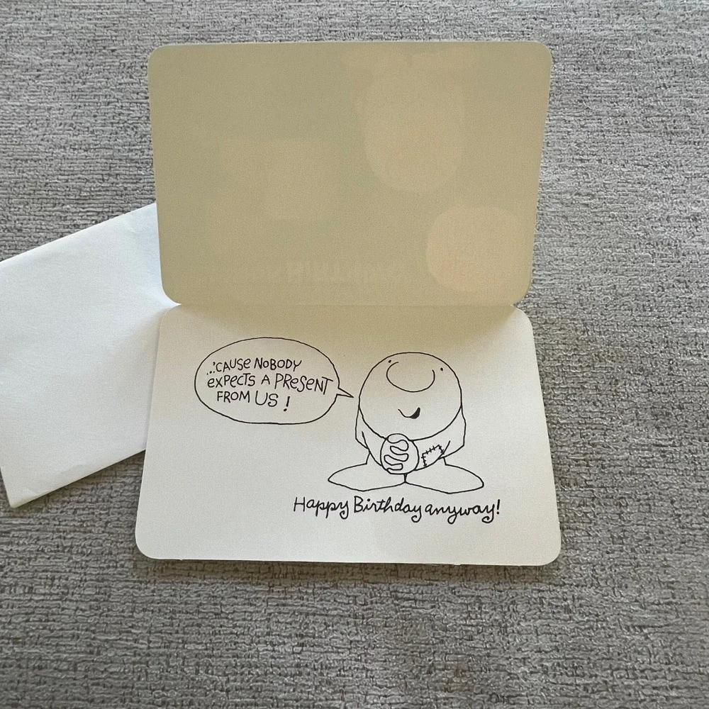 Vintage 1980 Ziggy Birthday Card American Greetings Tom Wilson Comic Humor NEW